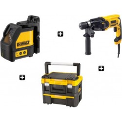 DeWALT Laser en croix + Perforateur SDPlus - 22 mm - coffret T-Box 2 - Dewalt D25013KXT