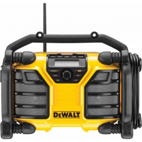 DeWALT Radio chargeur 10,8 Volts 14,4 Volts 18 Volts Li-Ion compatible avec les batteries Dewalt XR et secteur DCR017