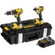 DeWALT KIT 2 OUTILS 18V - 4 AH LI-ION - PERCEUSE VISSEUSE COMPACT + VISSEUSE A CHOCS - Dewalt DCK285M2