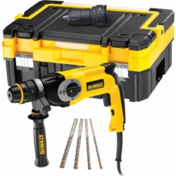 DeWALT MARTEAU PERFORATEUR SDS-PLUS - 26 MM 3 MODES - MANDRIN A CHANGEMENT RAPIDE + 4 FORETS SDS-PLUS - Dewalt D25124KT