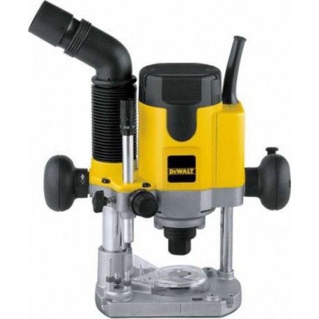 DeWALT Défonceuse dewalt à démarrage progressif et réglage micrométrique 6 - 12mm plongée 55mm 1500W en mallette de transport DW