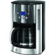 Russellhob Cafetière Programmable Luna Gris Inox 1000W 12 Tasses 23241-56