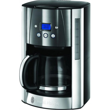 Russellhob Cafetière Programmable Luna Gris Inox 1000W 12 Tasses 23241-56