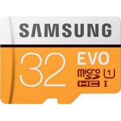 Samsung Carte mémoire Micro SD EVO 32 Go + Adaptateur SD