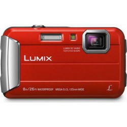 Panasonic Appareil Photo Compact Etanche Lumix DMC-FT30 Rouge + Objectif 4.5-18mm