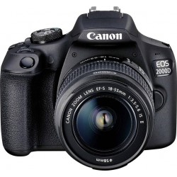 Canon EOS 2000D + 18-55mm 24.1mp 4K Argent