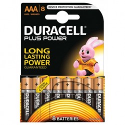 Duracell Plus Power 8 piles 1,5V alcalines AAA (lot de 2)