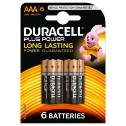 Duracell Plus Power 6 piles 1,5V alcalines AAA (lot de 2)