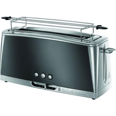 Russell Hobbs Toaster Luna Inox Gris 1420W 2 Tranches 24290-56