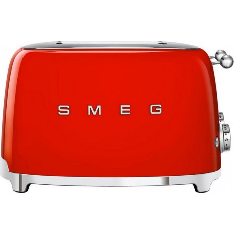 Smeg Grille-Pain Rouge 2000W 4 Tranches TSF03RDEU
