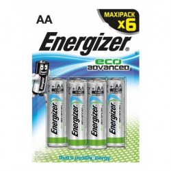 Energizer Eco Advanced 6 piles 1,5V alcalines AA (lot de 2)
