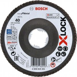 Bosch Disque à lamelles 125mm X-LOCK X571 Best for Metal