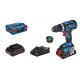 Bosch Perceuse visseuse à percussion GSB 18V-60 C 4Ah ProCore CoMo L-Boxx 06019G210A