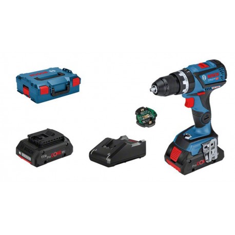 Bosch Perceuse visseuse à percussion GSB 18V-60 C 4Ah ProCore CoMo L-Boxx 06019G210A