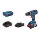 Bosch Perceuse visseuse à percussion GSB 18V-60C 4Ah ProCore L-Boxx 06019G2109