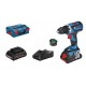 Bosch Perceuse visseuse GSR 18V-60 C 4Ah Como L-Boxx 06019G110C