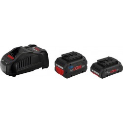 Bosch Pack batteries 18V ProCORE18V 4Ah + 5.5Ah + Chargeur GAL 1880 CV 1600A0214A