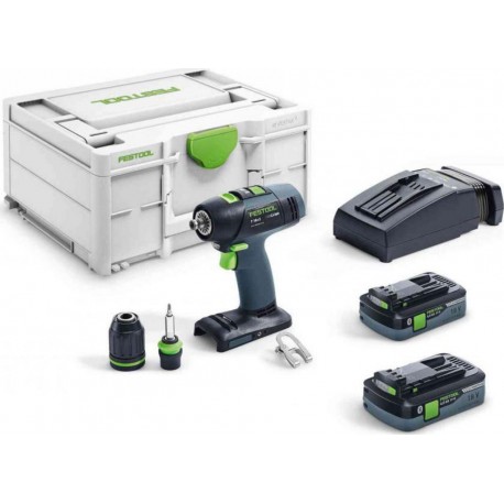 Festool Perceuse-visseuse sans fil T 18+3 HPC 4,0 I-Plus 576446