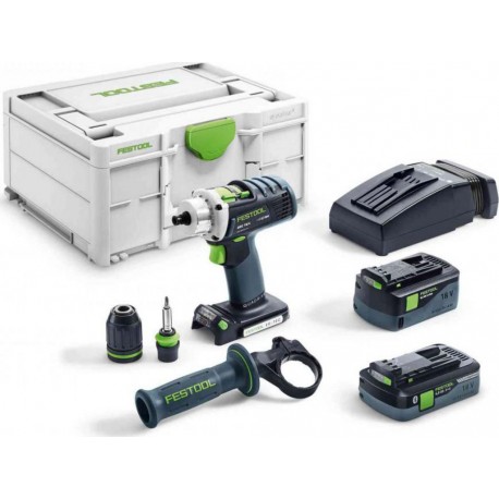 Festool Perceuse-visseuse sans fil QUADRIVE DRC 18/4 5,2/4,0 I-Plus 576459