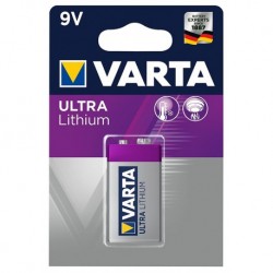 Varta Ultra Lithium pile 9V 6LR61 (lot de 2)