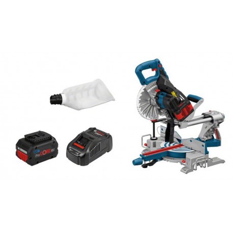 Bosch Scie à onglets GCM 18V-216 8Ah en coffret 0601B41001