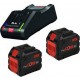 Bosch Pack 2 batteries ProCORE 18V 12.0Ah + Chargeur + GAL 18V-160C