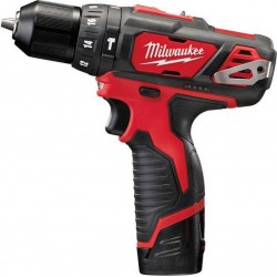 Milwaukee Perceuse visseuse à percussion sans fil 12V Li-Ion set M12 BPD-202C - (2x 2.0Ah)