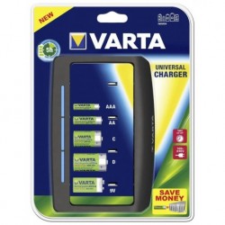 Varta Universal Charger minichargeur de piles AAA / AA / C / D / 9V