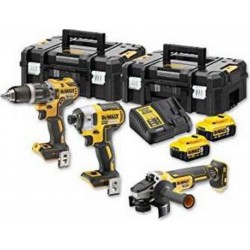 Dewalt Kit 3 outils XR 18V 5Ah Li-Ion Brushless DCD796 + DCF887 + DCG405