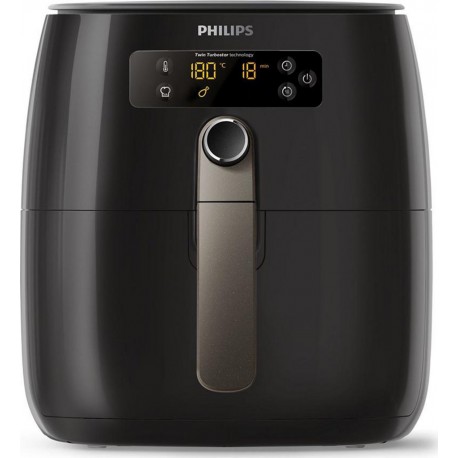 Philips Avance Collection Airfryer Friteuse Saine Noir 1500W HD9741/10