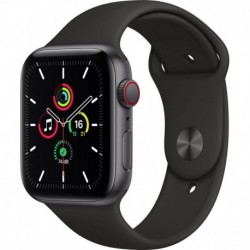 Apple Watch Montre connectée SE 44MM Alu Gris/Noir Cellular