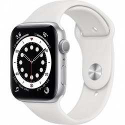 Apple Watch Montre connectée 44MM Alu Argent/Blanc Series 6