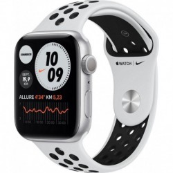 Apple Watch Montre connectée Nike 44MM Alu Argent/ Noir Series 6