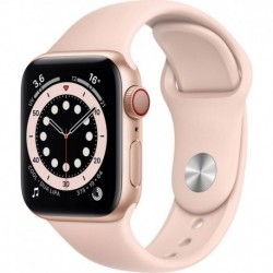 Apple Watch Montre connectée 40MM Alu Or/Rose Series 6 Cellular