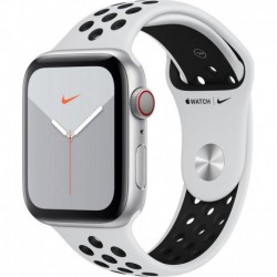 Apple Watch Montre connectée Nike 44 MM Alu Platine/Noir Series 5 Cel