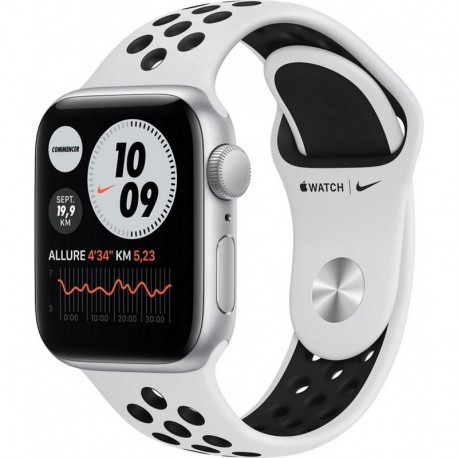 Apple Watch Montre connectée SE Nike 40MM Alu Argent/Noir