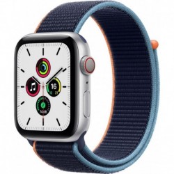 Apple Watch Montre connectée SE 44MM Alu Argent/Boucle Bleu Cellular