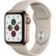 Apple Watch Montre connectée 40MM Acier Or/Gris Sable Series 5 Cellul