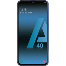 Samsung Smartphone Galaxy A40 64 Go 5.9 pouces Bleu 4G Double port nano Sim