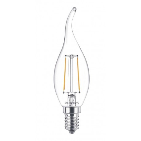 Philips ampoule LED flamme E14 5,5W (40W) 2700K blanc chaud (lot de 3)