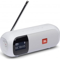 JBL Tuner 2 - Blanc - Enceinte portable Bluetooth avec radio DAB/FM