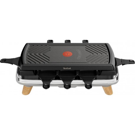 Tefal Raclette - Fondue Raclette Gril plancha 3en1 RE610D12 GOURMET 1350W