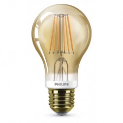 Philips ampoule LED standard filament à intensité variable E27 7W (48W) 2000K blanc chaud (lot de 2)