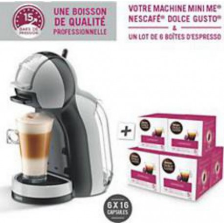 Krups Dolce Gusto MiniMe YY4128FD + 6 boites de dosettes