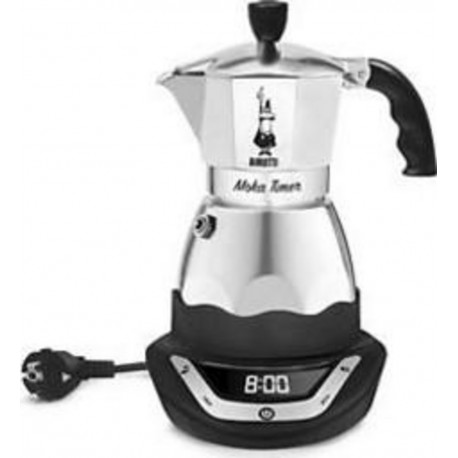 Bialetti Cafetière italienne Moka timer 6 tasses