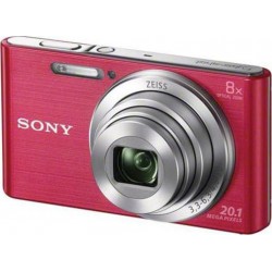 Sony Appareil Photo Compact DSC-W830 Rose + Housse