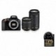Nikon Appareil Photo Reflex D3500 + Objectif 18-55mm + 70-300mm