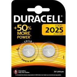 Duracell 2 piles 3V lithium 2025 (lot de 2)