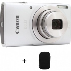 Canon Appareil Photo Compact Ixus 185 silver + Etui