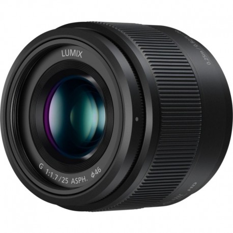 Panasonic Objectif Pour Hybride 25mm f/1.7 Noir Lumix G